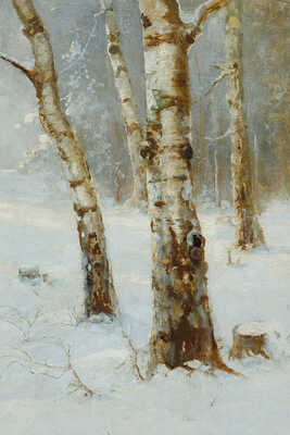 Розен Карл Иоганнович. Утро в зимнем лесу  